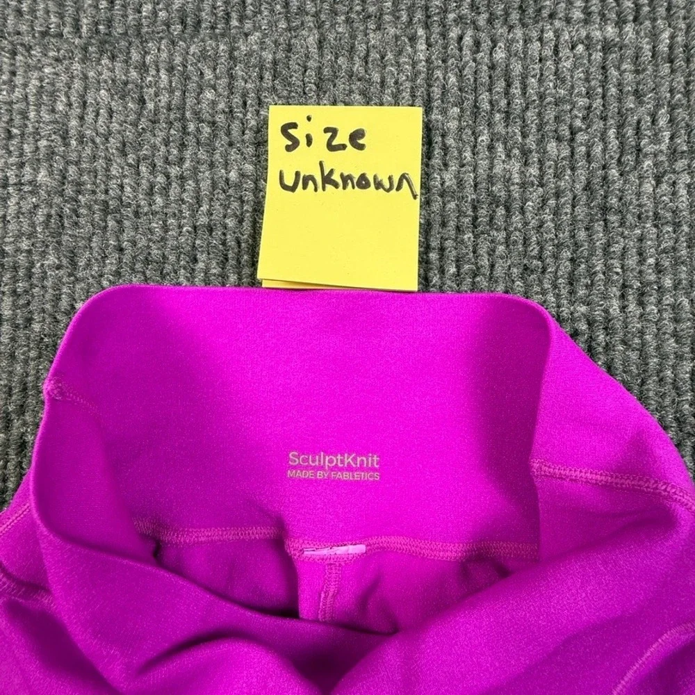 Fabletics SculptKnit Size Unknown High Waisted Leggings Magenta Purple Textured
